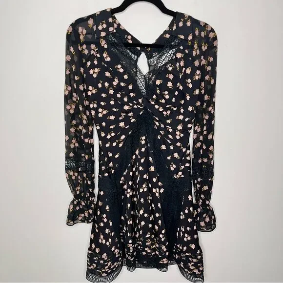 Self-Portrait Twist Front Ditsy Dress 6 - Picture 2 of 8